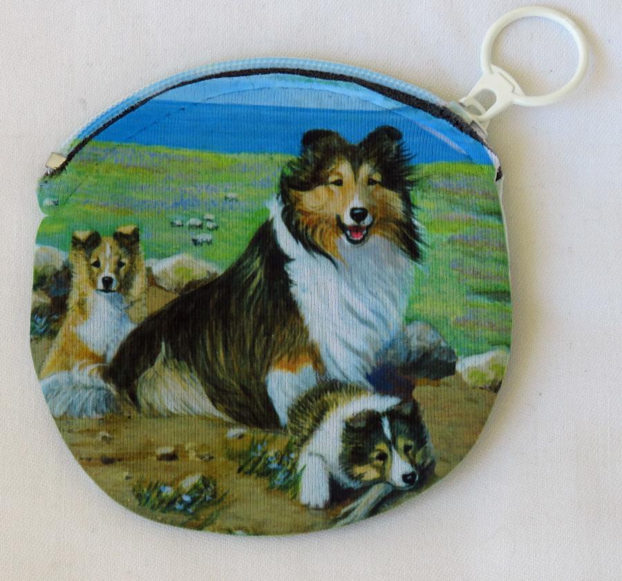 Sheltie 3A coin purse side 1